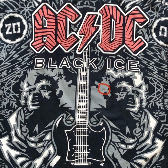 2008, AC/DC, T-Shirt, Vintage, Single Stitch, T Shirt, Double Sided Print - Picture 14 of 15